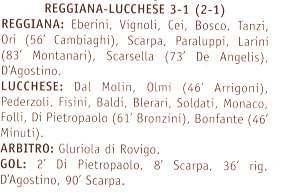 Descrizione: C:\REGGIANA1\Coppa Italia\Tabellini\Tabellini Semipro\1984 84.gif